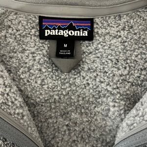 Patagonia gray quarter-zip.  Size Meduim.